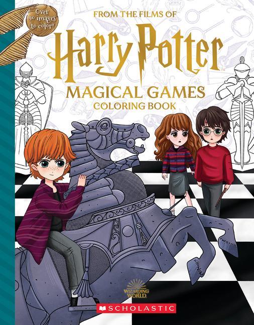 Kniha Magical Games Coloring Book (Harry Potter) Violet Tobacco