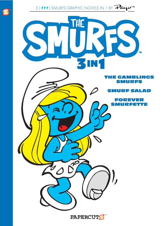 Book Smurfs 3 in 1 #9: Collecting "The Gambling Smurfs, Smurf Salad and Forever Smurfette 
