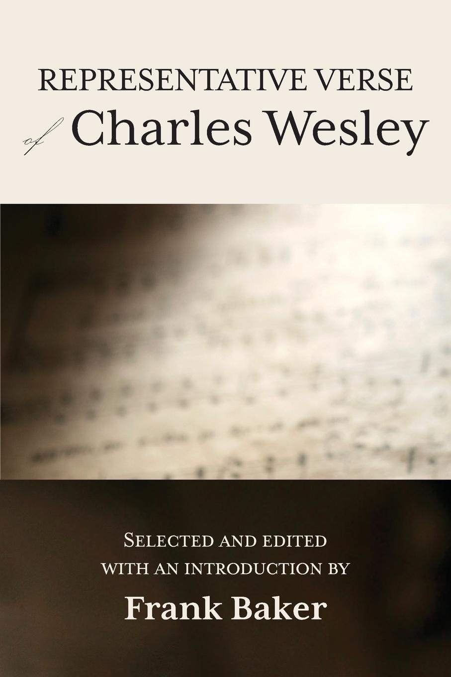 Knjiga Representative Verse of Charles Wesley Frank Baker