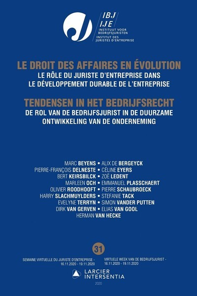 Book Le Droit des affaires en évolution / Tendensen in het bedrijfsrecht - Annuaire semaine virtuelle Marc Beyens