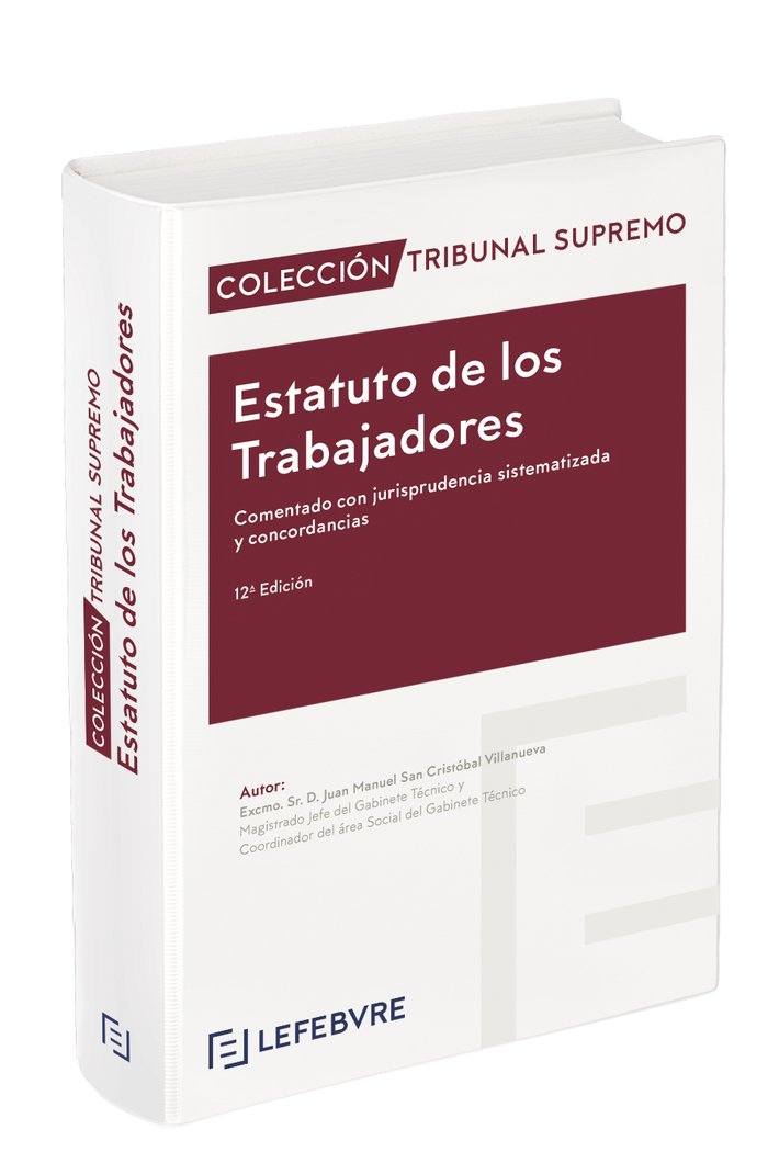 Knjiga Estatuto de los Trabajadores comentado 12? ed. 