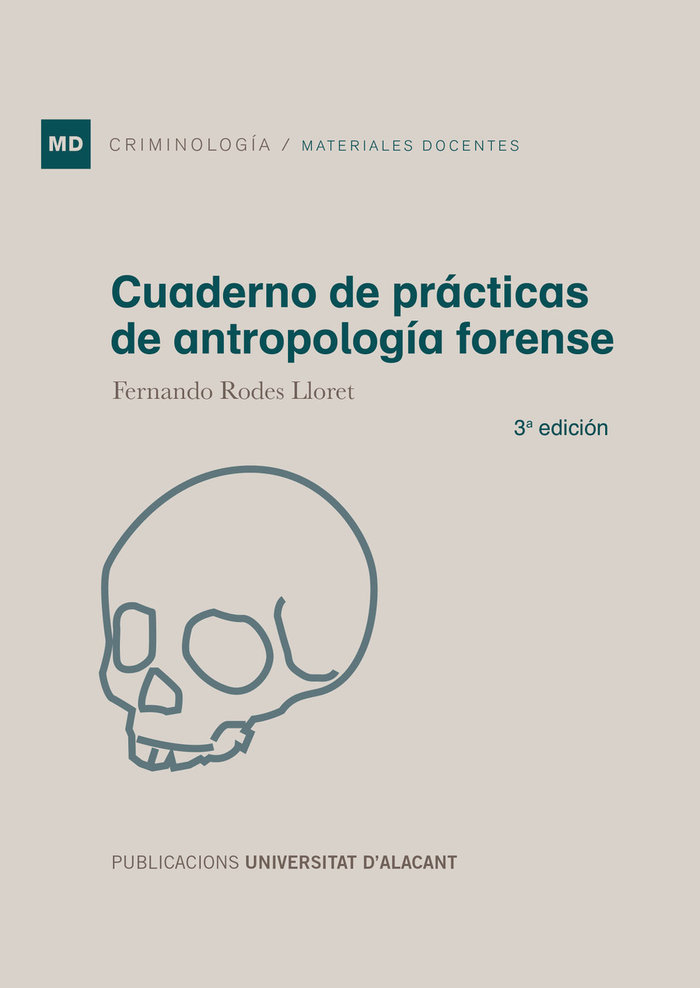 Kniha Cuaderno de prácticas de antropología forense 