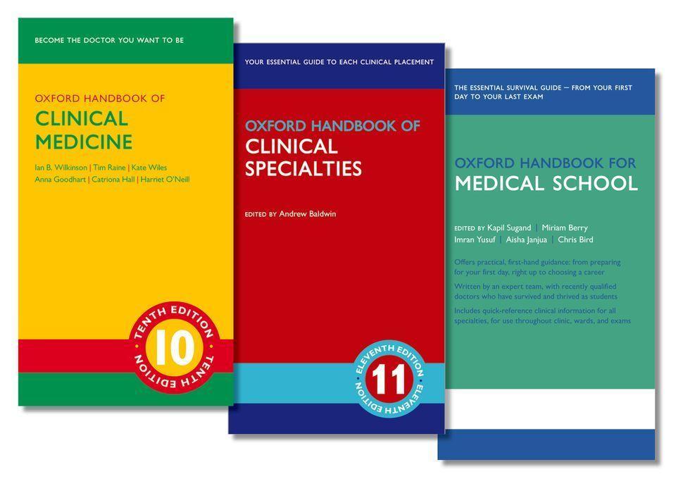 Knjiga Oxford Handbook of Clinical Medicine,  Oxford Handbook of Clinical Specialties, and Oxford Handbook for Medical School Pack (Pack) 