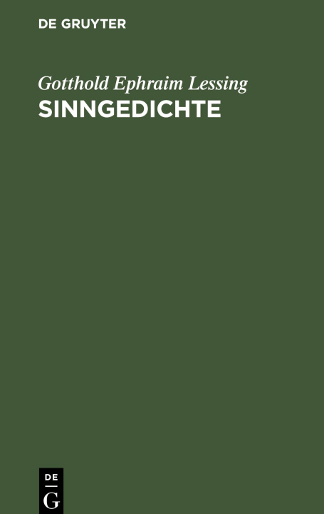 Könyv Sinngedichte 