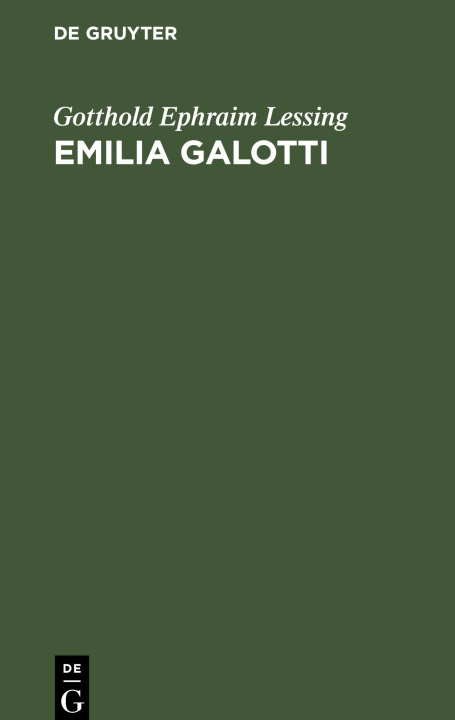 Kniha Emilia Galotti 