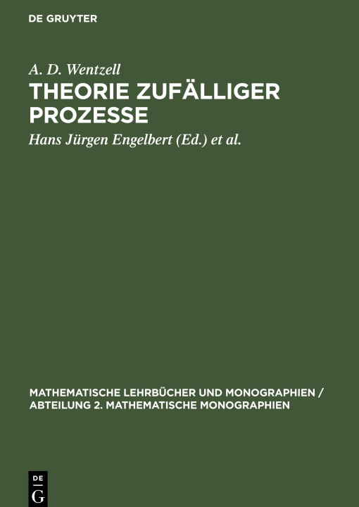Boek Theorie zufälliger Prozesse Jürgen Groh