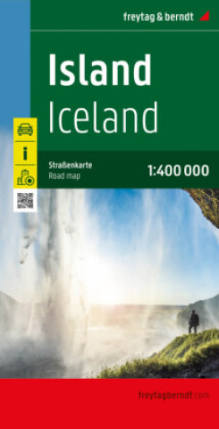Tlačovina Island, Straßenkarte 1:400.000, freytag & berndt 