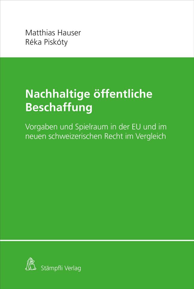 Book Nachhaltige öffentliche Beschaffung Réka Piskóty