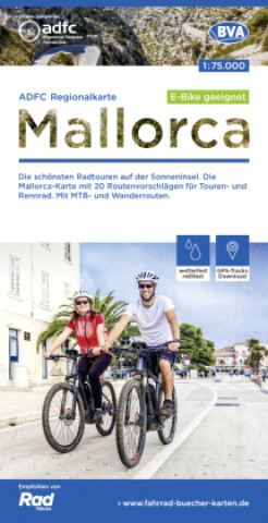 Tiskovina ADFC-Regionalkarte Mallorca, 1:75.000, reiß- und wetterfest, GPS-Tracks Download BVA BikeMedia GmbH