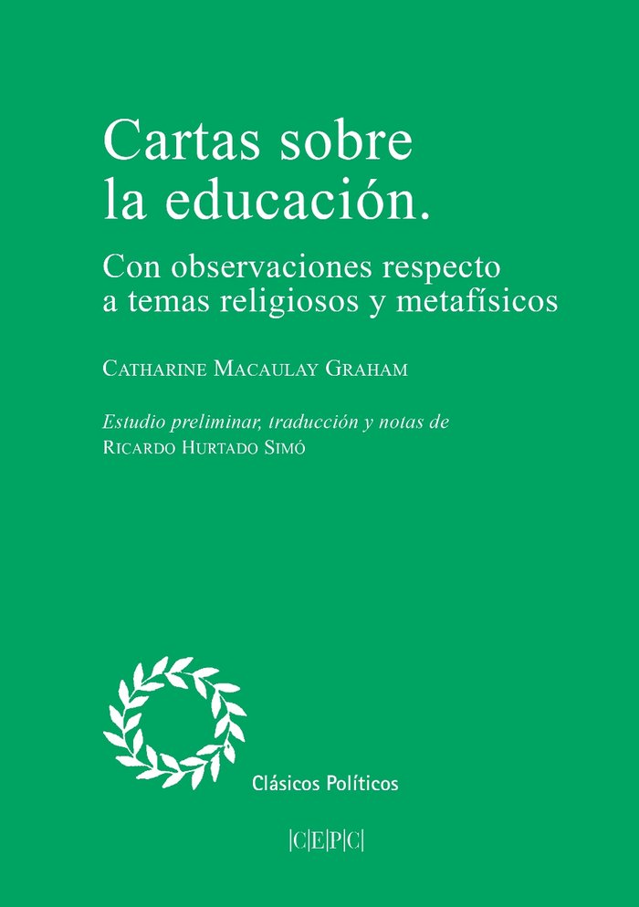 Kniha Cartas sobre la educación : con observaciones respecto a temas religiosos y metafísicos Catharine Macaulay Graham