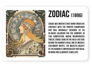Kniha Magnet Alfons Mucha - Zodiac 