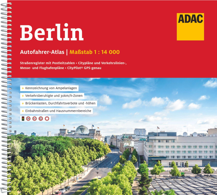 Kniha ADAC Autofahreratlas Berlin 1:14.000 