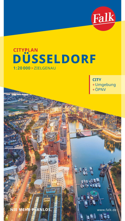 Drucksachen Falk Cityplan Düsseldorf 1:20.000 