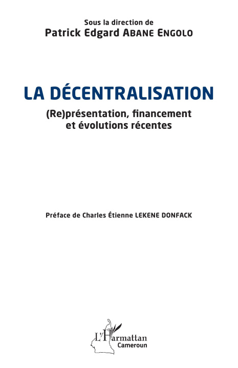 Book La décentralisation Abane Engolo