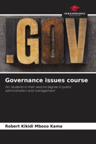 Knjiga Governance issues course Robert Kikidi Mboso Kama