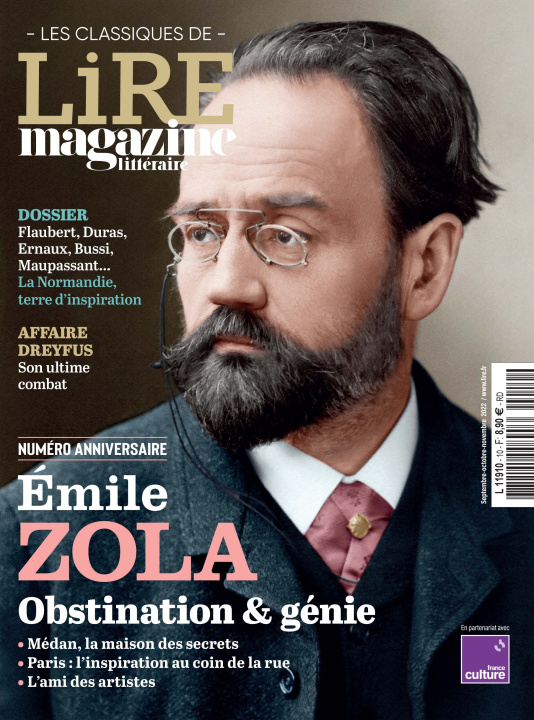 Carte Lire Magazine Littéraire - Les classiques N°10 : Emile Zola - sept 2022 