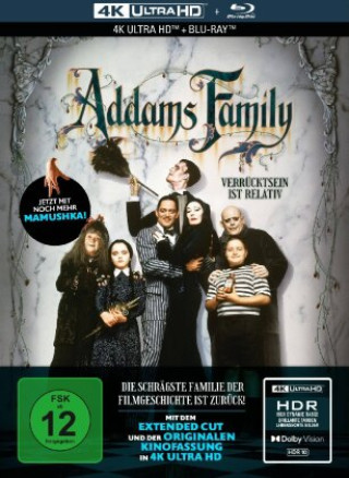 Видео Addams Family - 2-Disc Limited Collector's Edition im Mediabook (UHD Blu-ray + Blu-ray) Anjelica Huston
