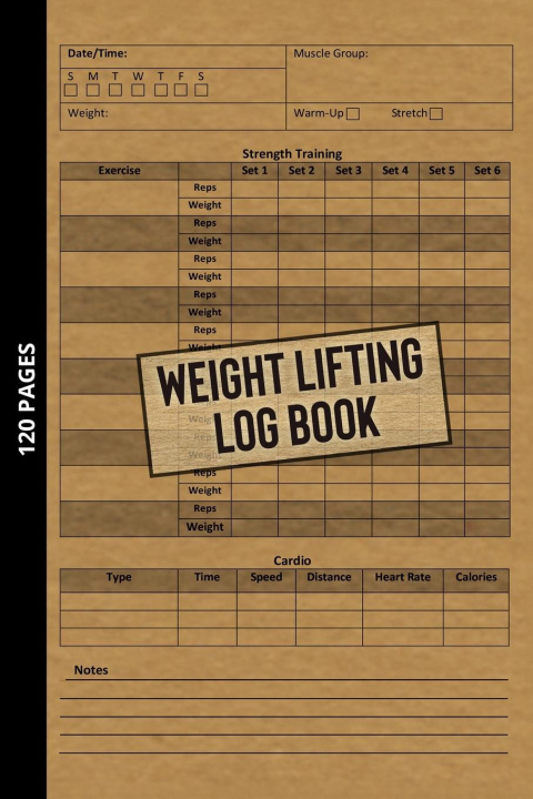 Kniha Weight Lifting Log Book 