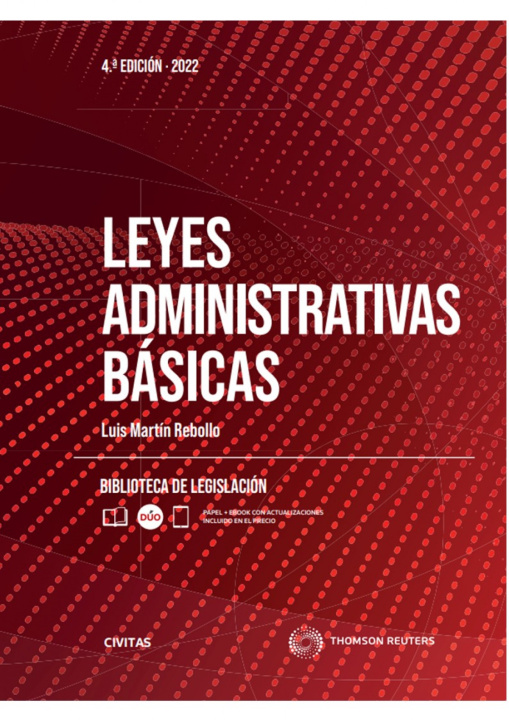 Knjiga Leyes Administrativas Básicas 4ª Ed. 2022 
