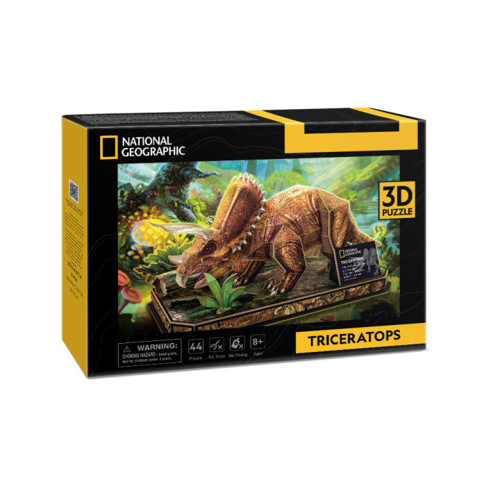 Książka Puzzle 3D National Geographic Triceratops 