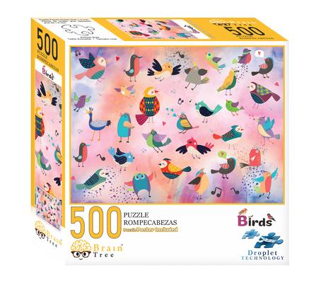 Book Brain Tree - Bird Puzzle - 500 Piece Puzzles for Adults: With Droplet Technology for Anti Glare & Soft Touch 