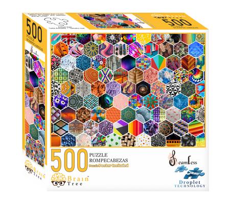 Książka Brain Tree - Seamless 500 Piece Puzzles for Adults: With Droplet Technology for Anti Glare & Soft Touch 
