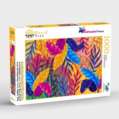 Könyv Brain Tree - Colorful Plant 1000 Piece Puzzle for Adults: With Droplet Technology for Anti Glare & Soft Touch 