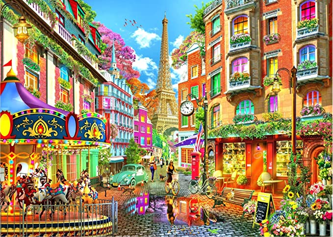Játék Brain Tree - Paris Eiffel 1000 Piece Puzzle for Adults 