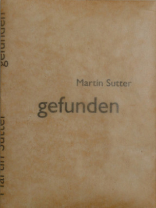 Buch gefunden Martin Sutter