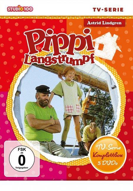 Filmek Pippi Langstrumpf - TV-Serien Komplettbox [5 DVDs, SOFTBOX] Jutta Schweden