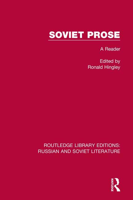 Knjiga Soviet Prose Ronald Hingley
