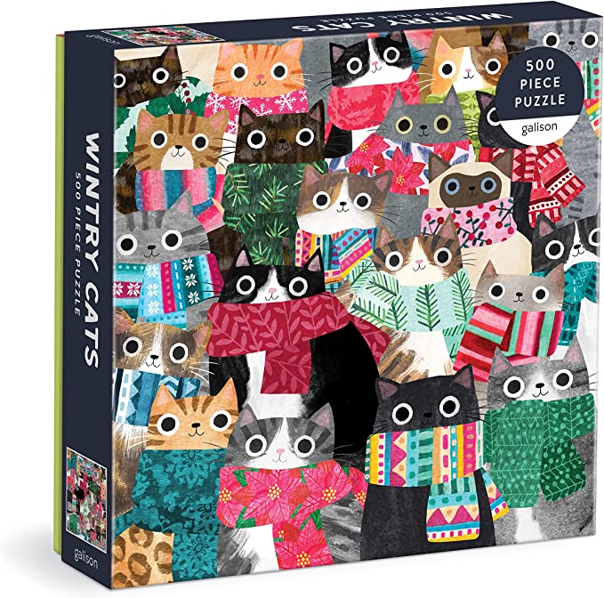 Game/Toy Wintry Cats 500 Piece Puzzle Galison