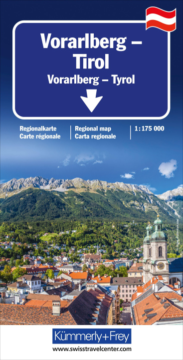 Tlačovina Vorarlberg - Tirol - Südtirol Regionalkarte 1: 175 000 