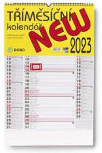 Kalendář/Diář Tříměsíční New 2023 - nástěnný kalendář 