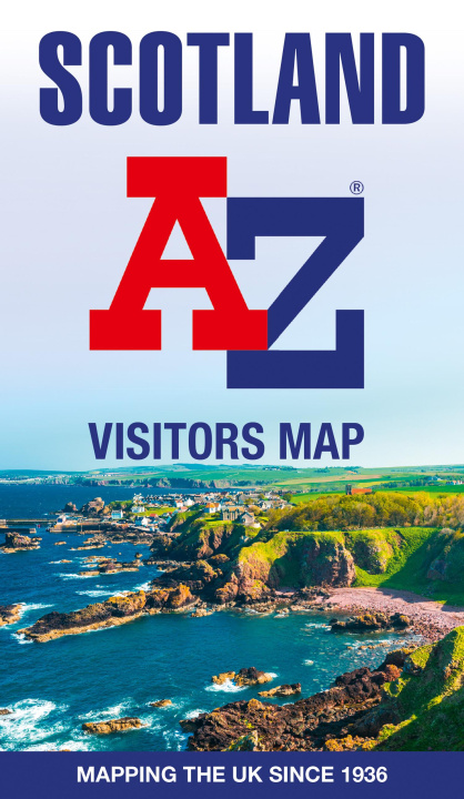Tiskovina Scotland A-Z Visitors Map A-Z maps