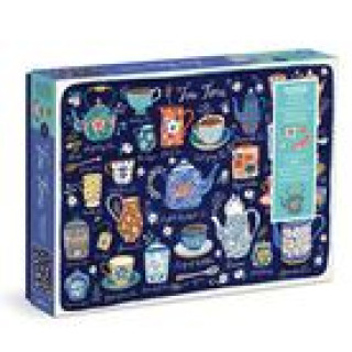 Book Tea Time 1000 Piece Puzzle with Shaped Pieces Galison
