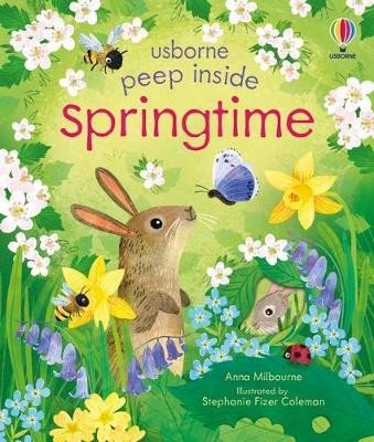 Książka Peep Inside Springtime ANNA MILBOURNE