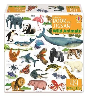 Книга Usborne Book and Jigsaw Wild Animals SAM SMITH