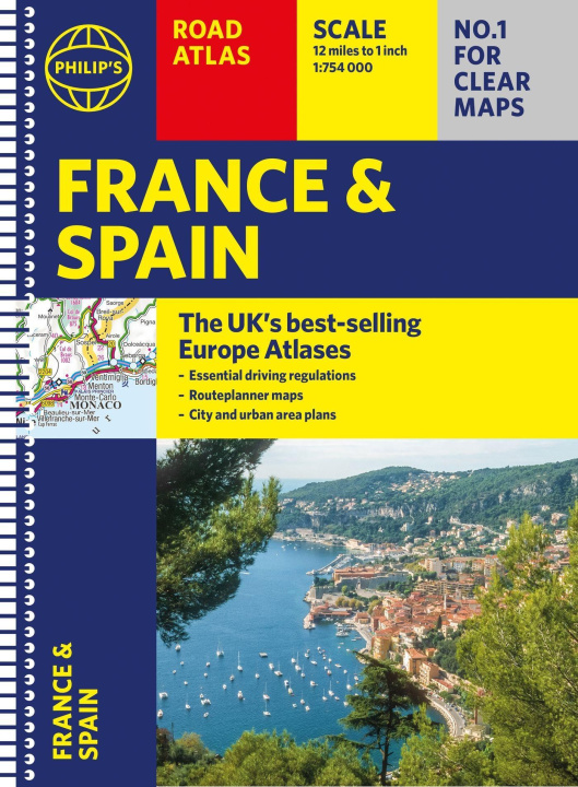 Kniha Philip's France and Spain Road Atlas Philip's Maps