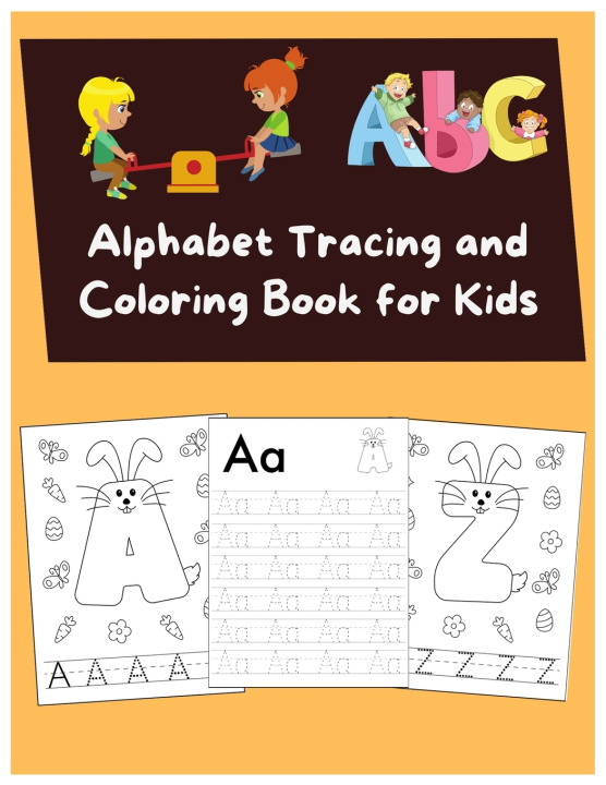 Knjiga Alphabet Tracing and Coloring book for kids Anna Book