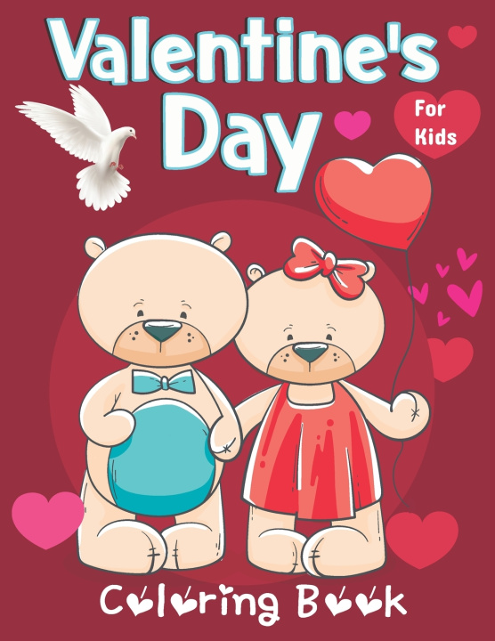 Buch Valentine's Day Coloring Book for Kids Malaika Creations
