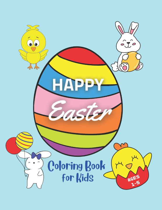 Knjiga Happy Easter Coloring Book for Kids Christian Grace