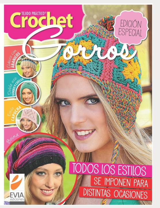 Knjiga Crochet gorros Evia Ediciones