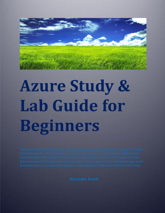 Книга Azure Study & Lab Guide For Beginners Harinder Kohli