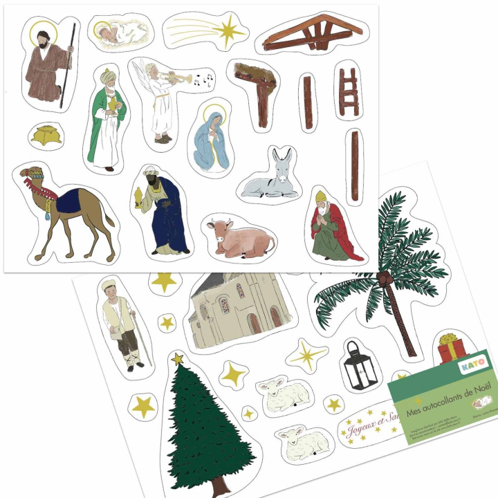 Buch Mes autocollants de Noël - 2 planches de 21x15 cm 