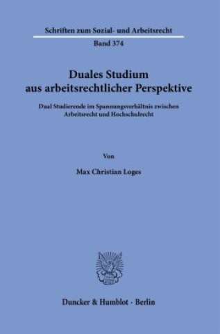 Könyv Duales Studium aus arbeitsrechtlicher Perspektive 