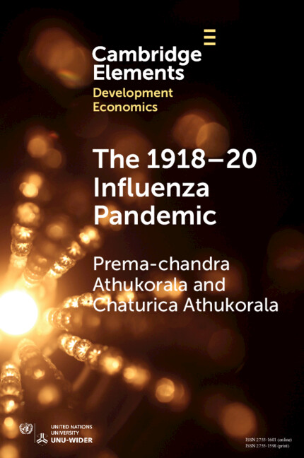 Knjiga 1918-20 Influenza Pandemic Prema-chandra Athukorala