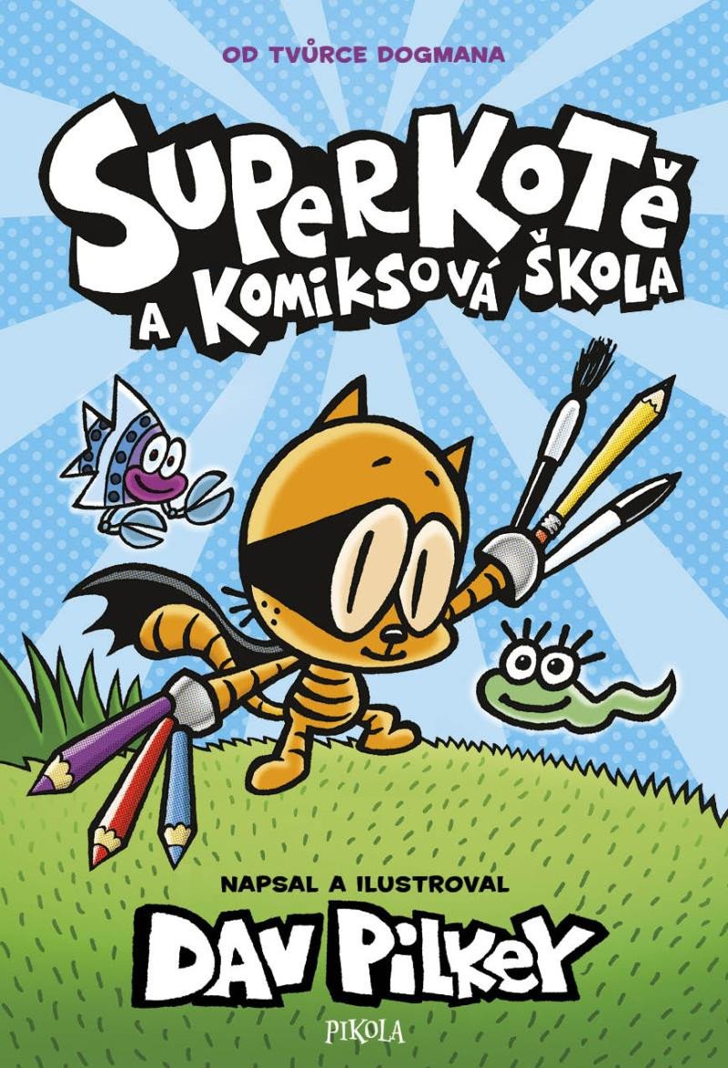 Book Superkotě a komiksová škola Dav Pilkey