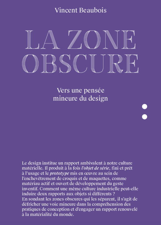 Livro La zone obscure Beaubois