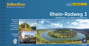 Carte Rhein-Radweg / Rhein-Radweg Teil 3 